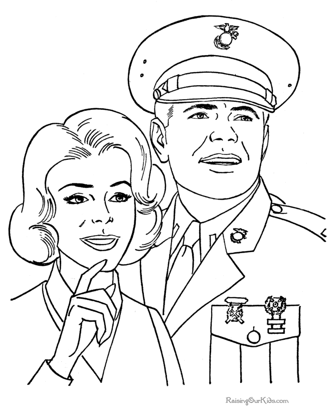 Armed Forces Day Coloring Page 008