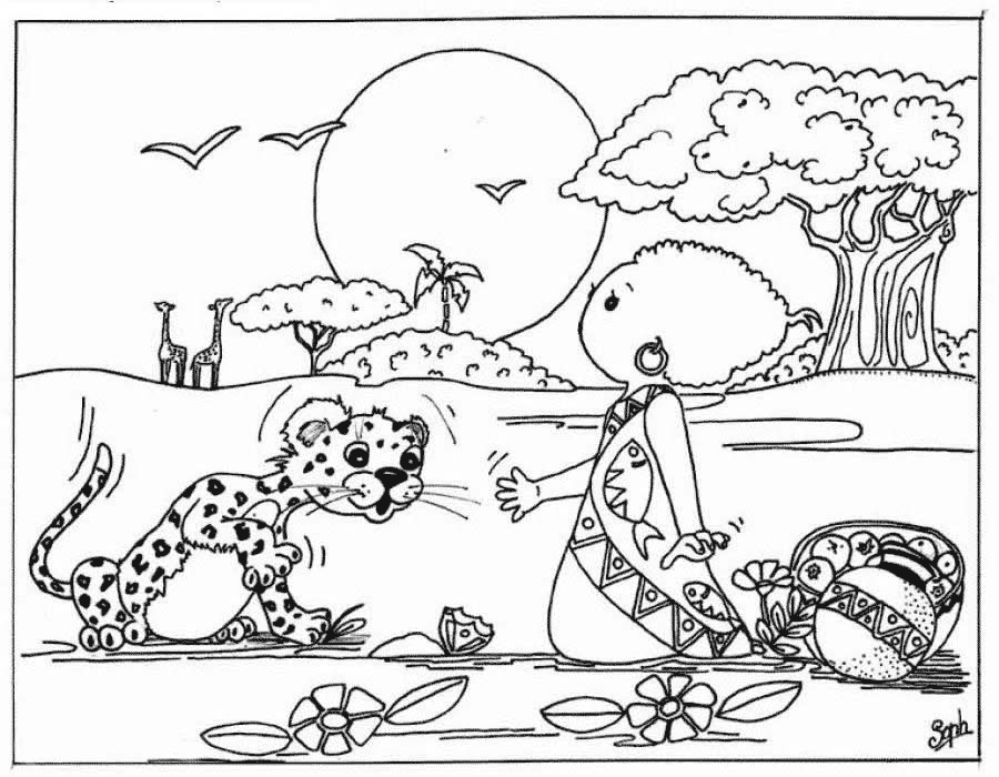 Leopard coloring page - Animals Town - animals color sheet ...