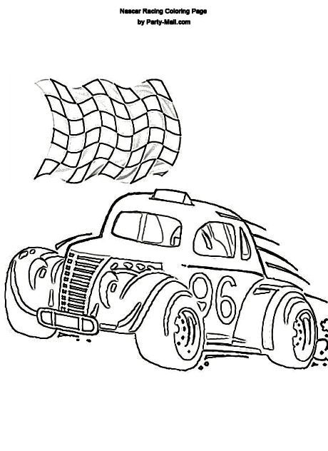 Nascar Coloring Pages » Coloring Pages Kids