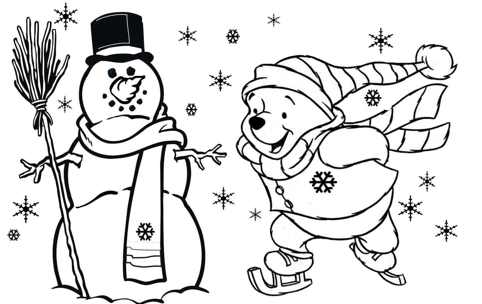 Christmas Coloring Pages To Print For Preschool - Coloring Pages ...