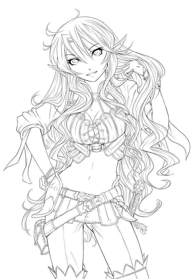 14 Pics of Devil Anime Girls Coloring Pages - Demon Girl Coloring ...