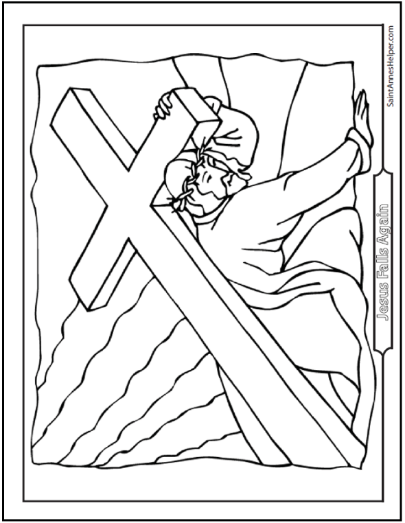 Jesus Good Friday Coloring Page ❤️+❤️ Jesus Coloring Pages