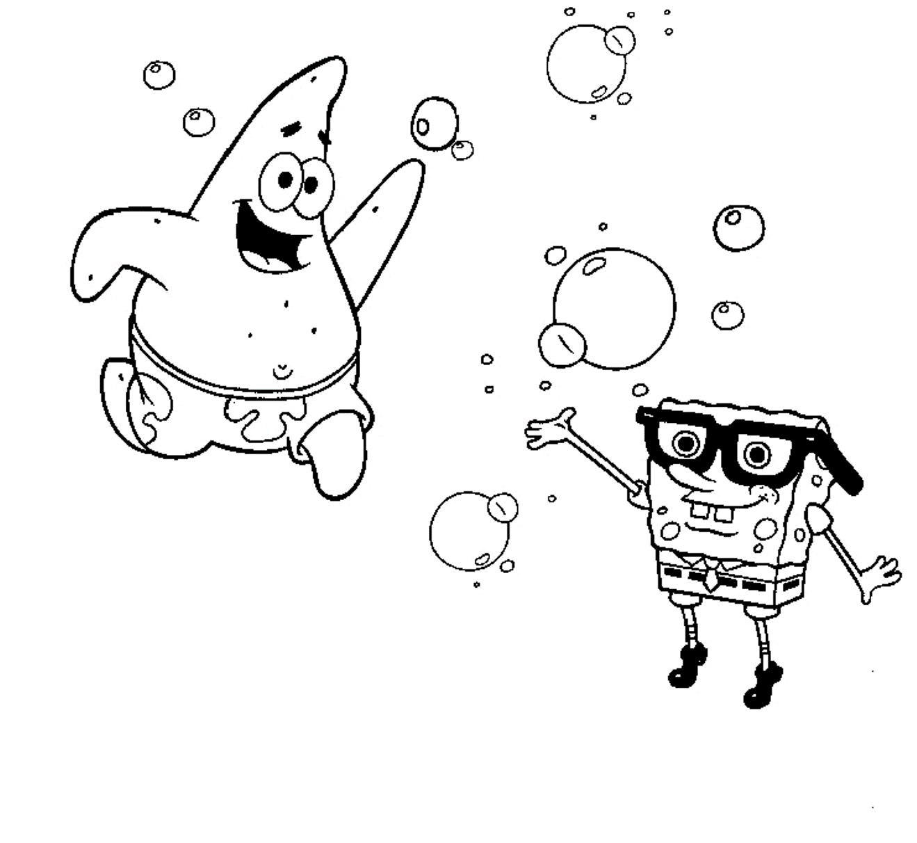 Coloring Pages For Kids Spongebob Free Printable | Cartoon ...