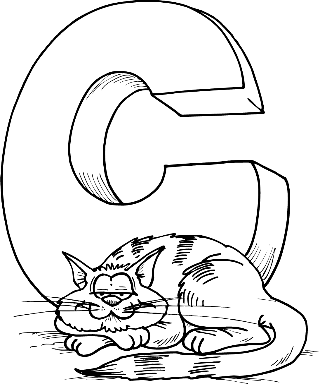letter c coloring pages | Only Coloring Pages
