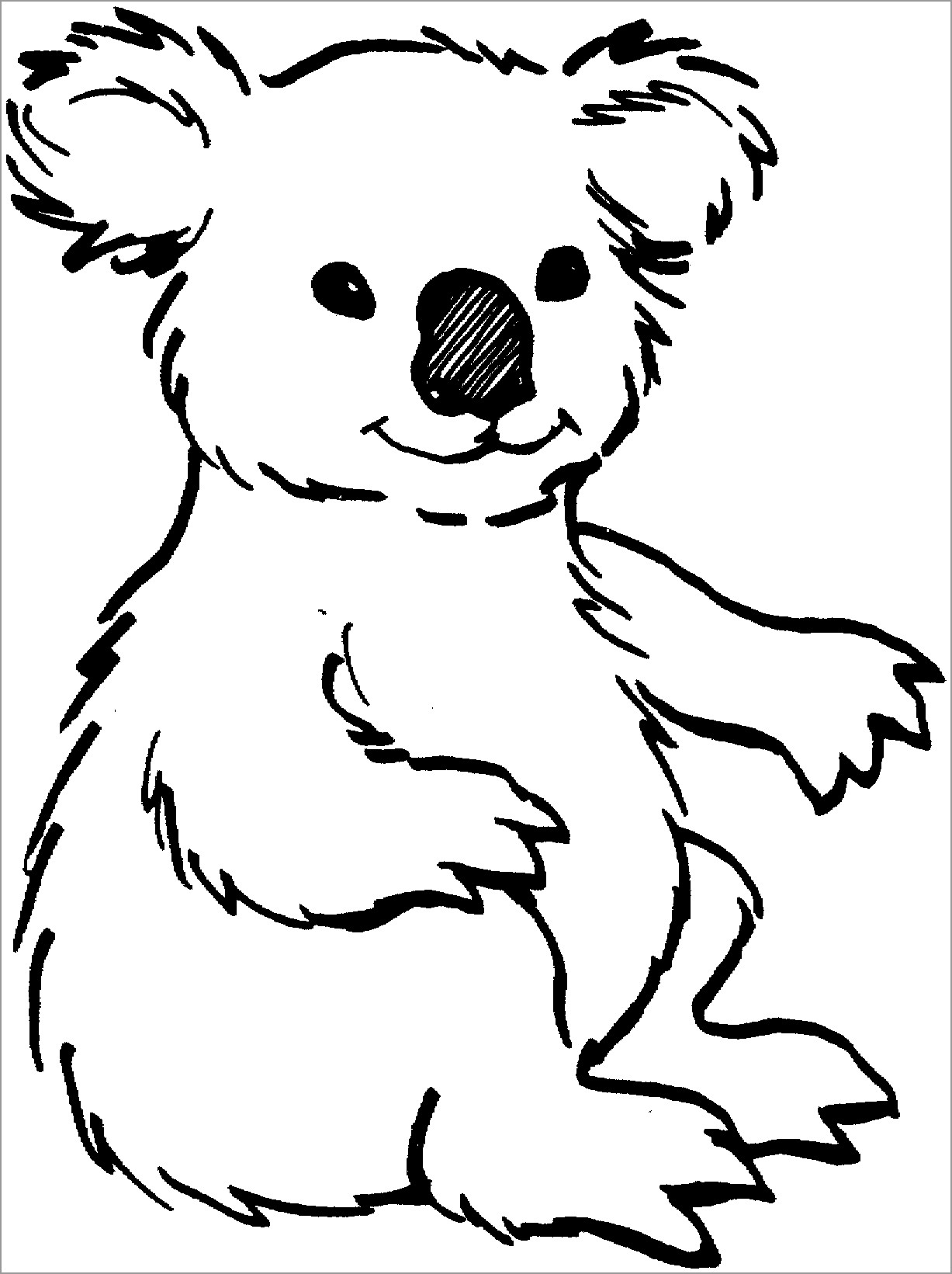 Coloring Pages : Koala Coloring For Preschool Coloringbay ...