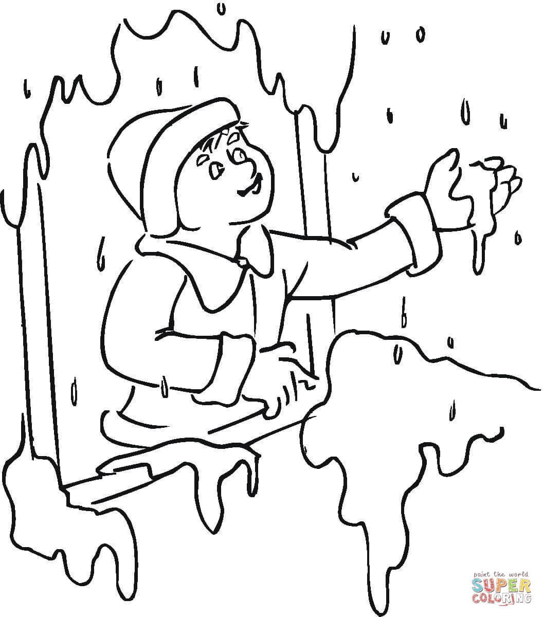 Snow coloring page | Free Printable Coloring Pages