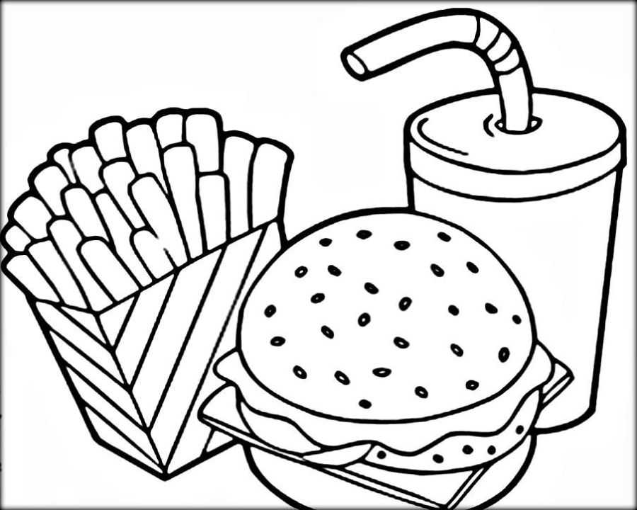Food Coloring Pages Gallery - Whitesbelfast