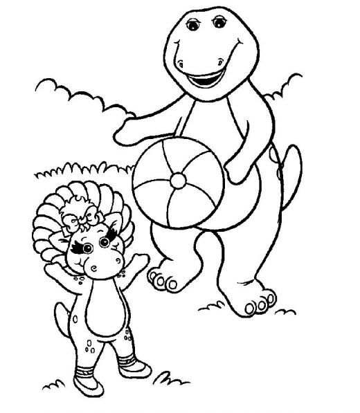 Free Printable Barney Coloring Pages | Cartoon coloring pages ...