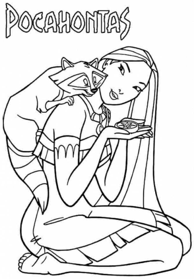 Get This Pocahontas Coloring Pages to Print for Kids Q1CIN !