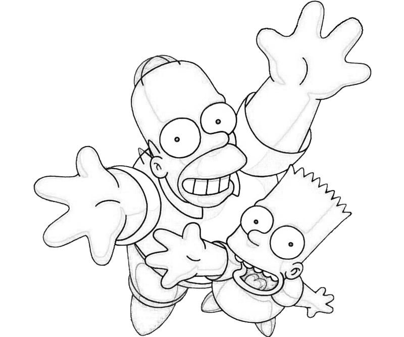 Simpsons Coloring Pages and Book | UniqueColoringPages