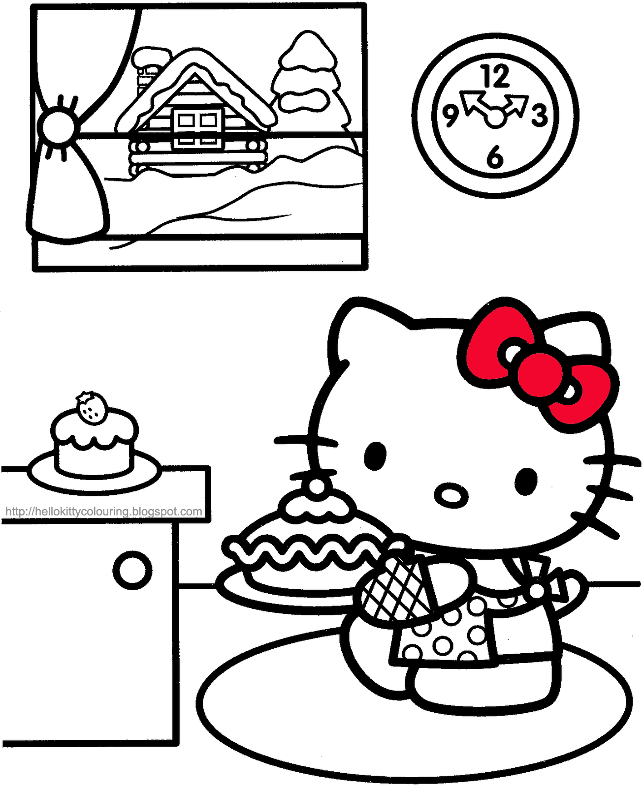 Baking Cupcake Coloring Pages - Coloring Pages For All Ages