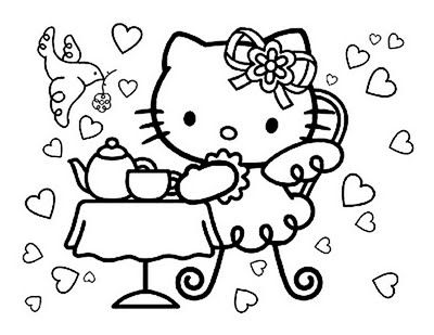 Hello Kitty - Coloring Pages for Kids and for Adults