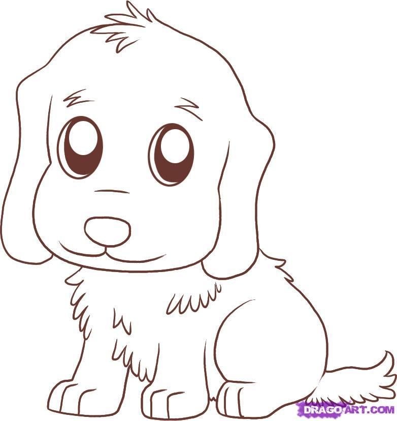 Draw a Golden Retriever, Step by Step, Drawing Sheets, Added by ...