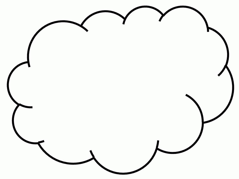 Printable Cloud Coloring Pages - Toyolaenergy.com
