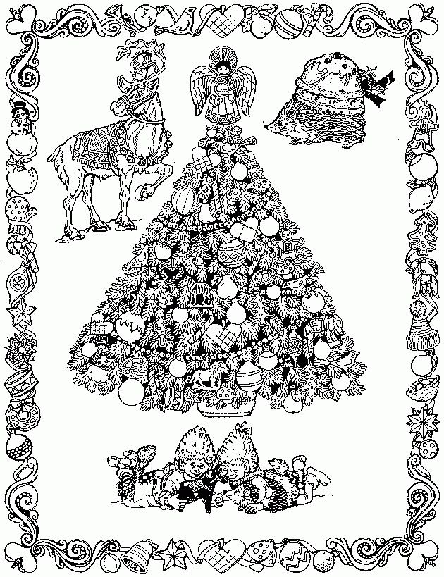 Free Printable Christmas Tree Colouring Pages | Coloring