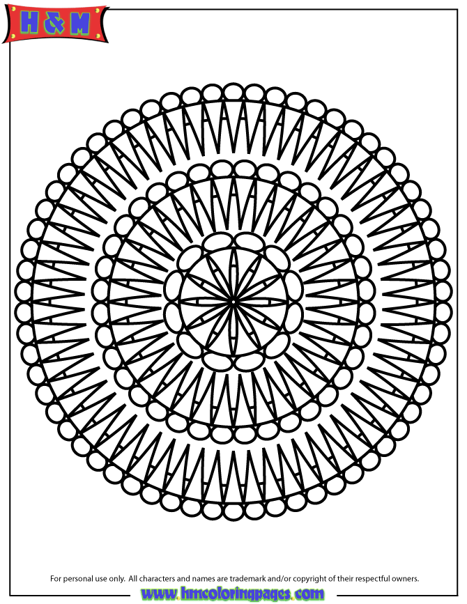 Free Printable Mandala Coloring Pages | H & M Coloring Pages