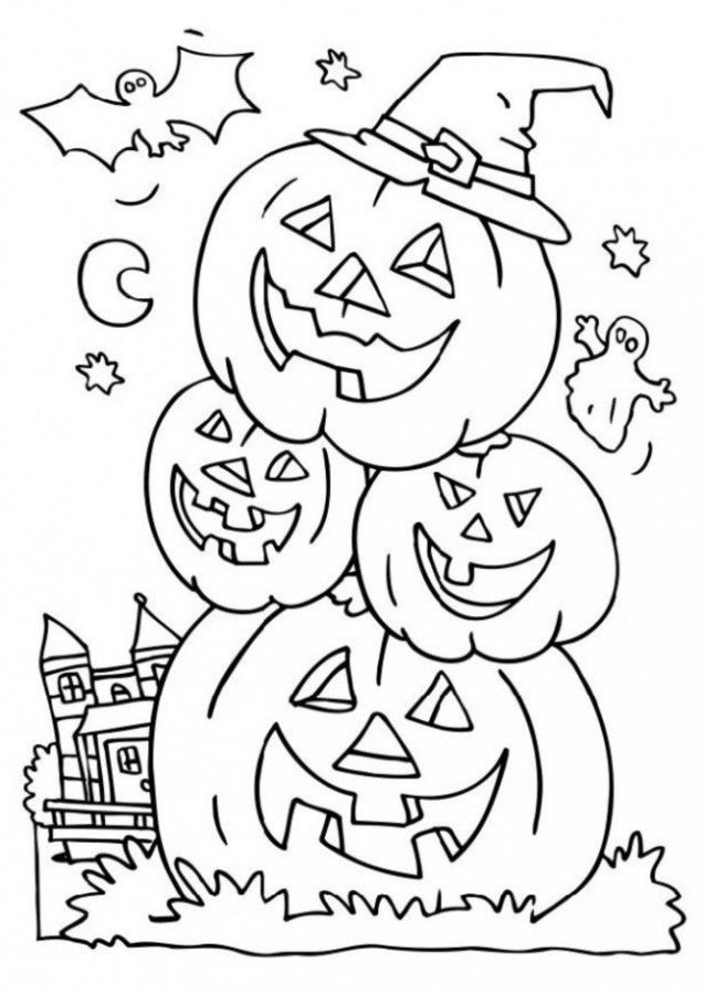 Pumpkin Coloring Pages For Preschool
