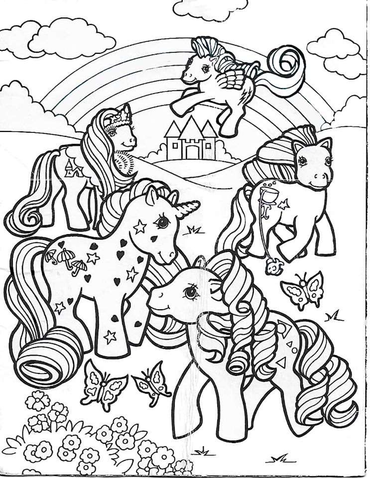 G1 - G1 Fruit Snack Coloring Sheet | My Little Pony Trading Post