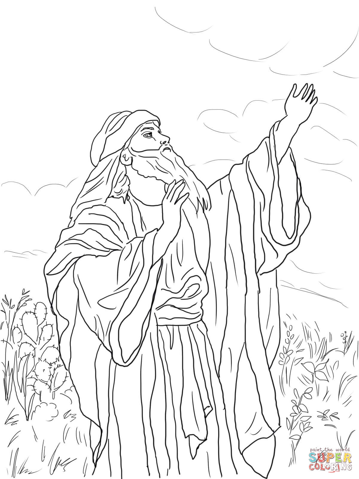 Prophet Isaiah coloring page | Free Printable Coloring Pages