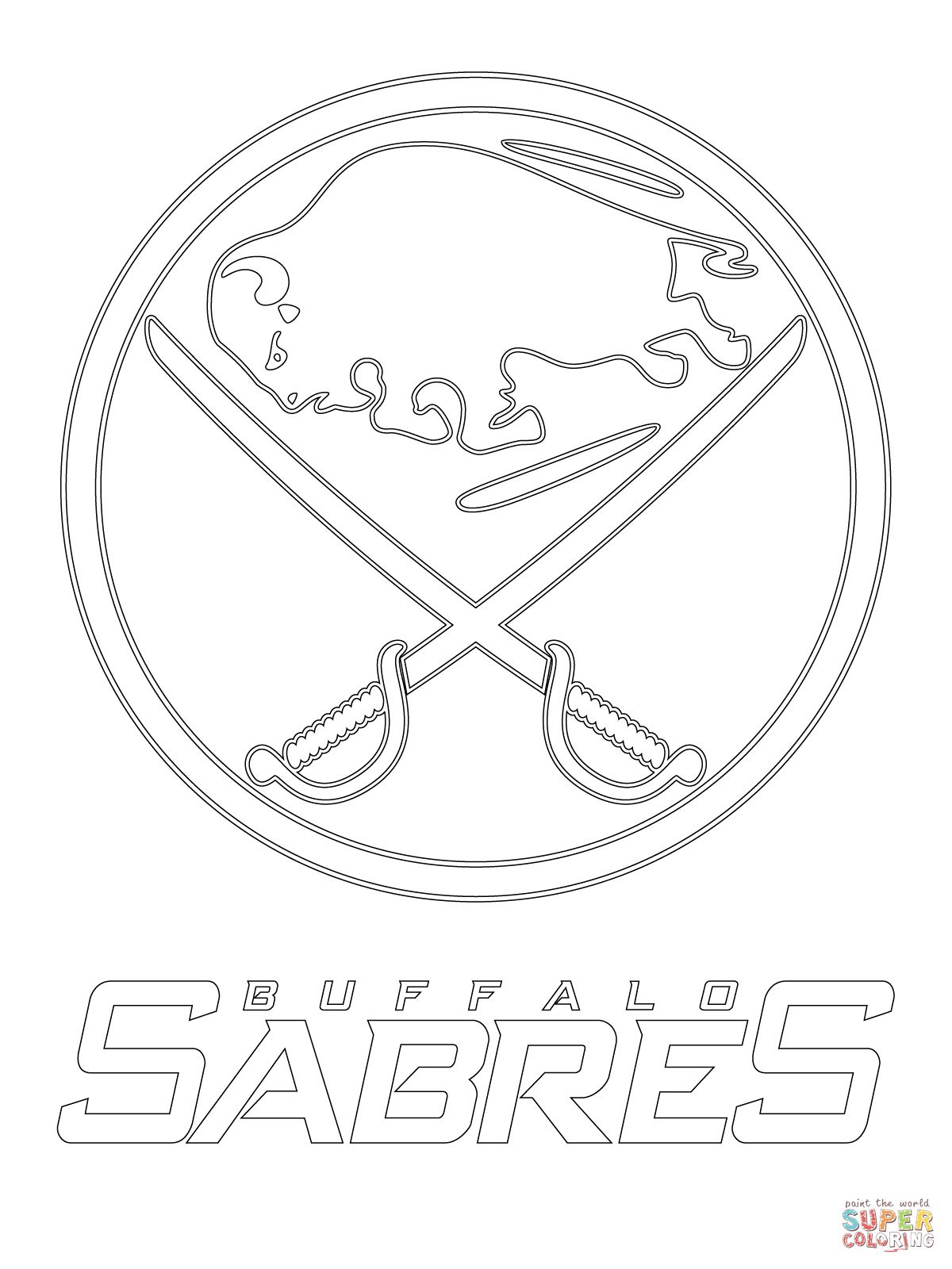 Buffalo Sabres Logo coloring page | Free Printable Coloring Pages