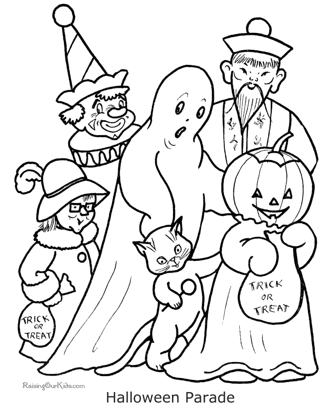 Printable coloring pictures - Halloween 011