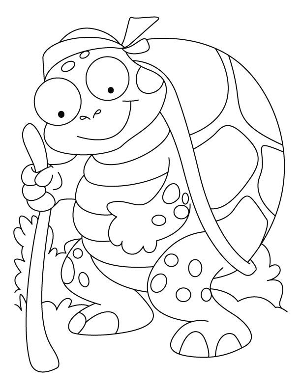 An old tortoise coloring pages | Download Free An old tortoise ...