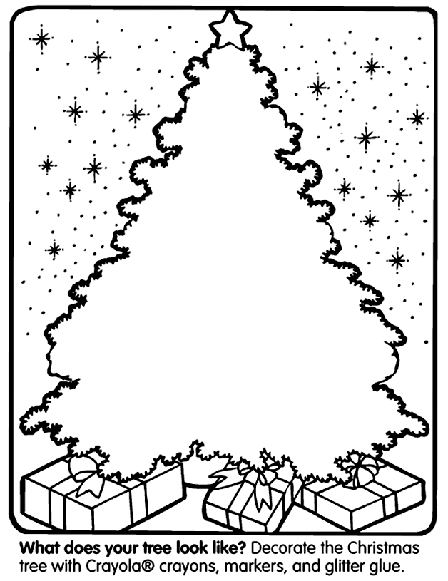 Christmas Tree Colouring Pages To Print | Coloring - Part 2