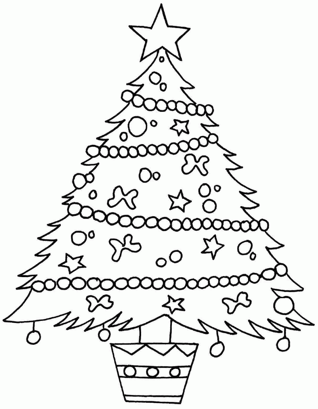 Christmas Tree Coloring Pages Christmas - Coloring Pages For All Ages