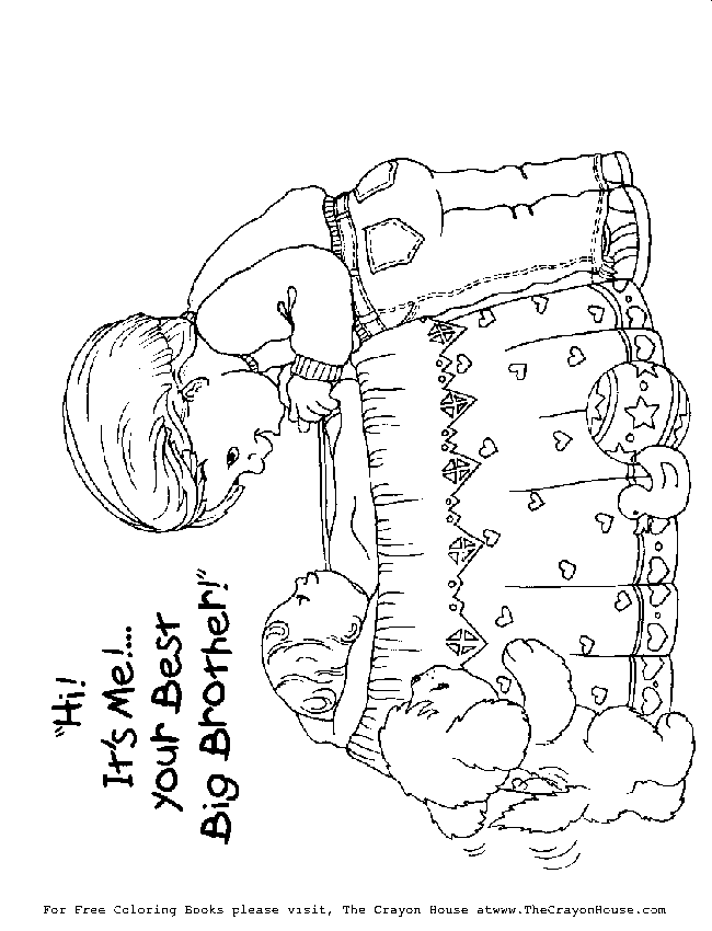Big Sister Coloring Pages Printable - High Quality Coloring Pages