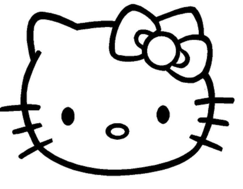 Hello Kitty Printables : Face Of Hello Kitty Coloring Pages Free ...