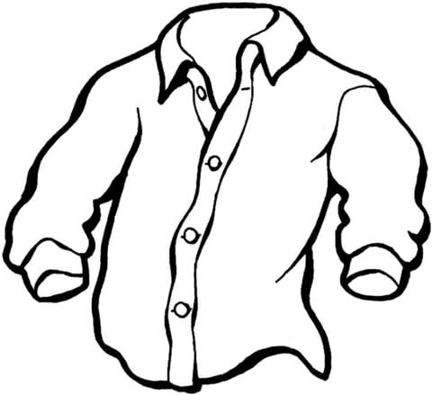 Manly Shirt coloring page | Free Printable Coloring Pages