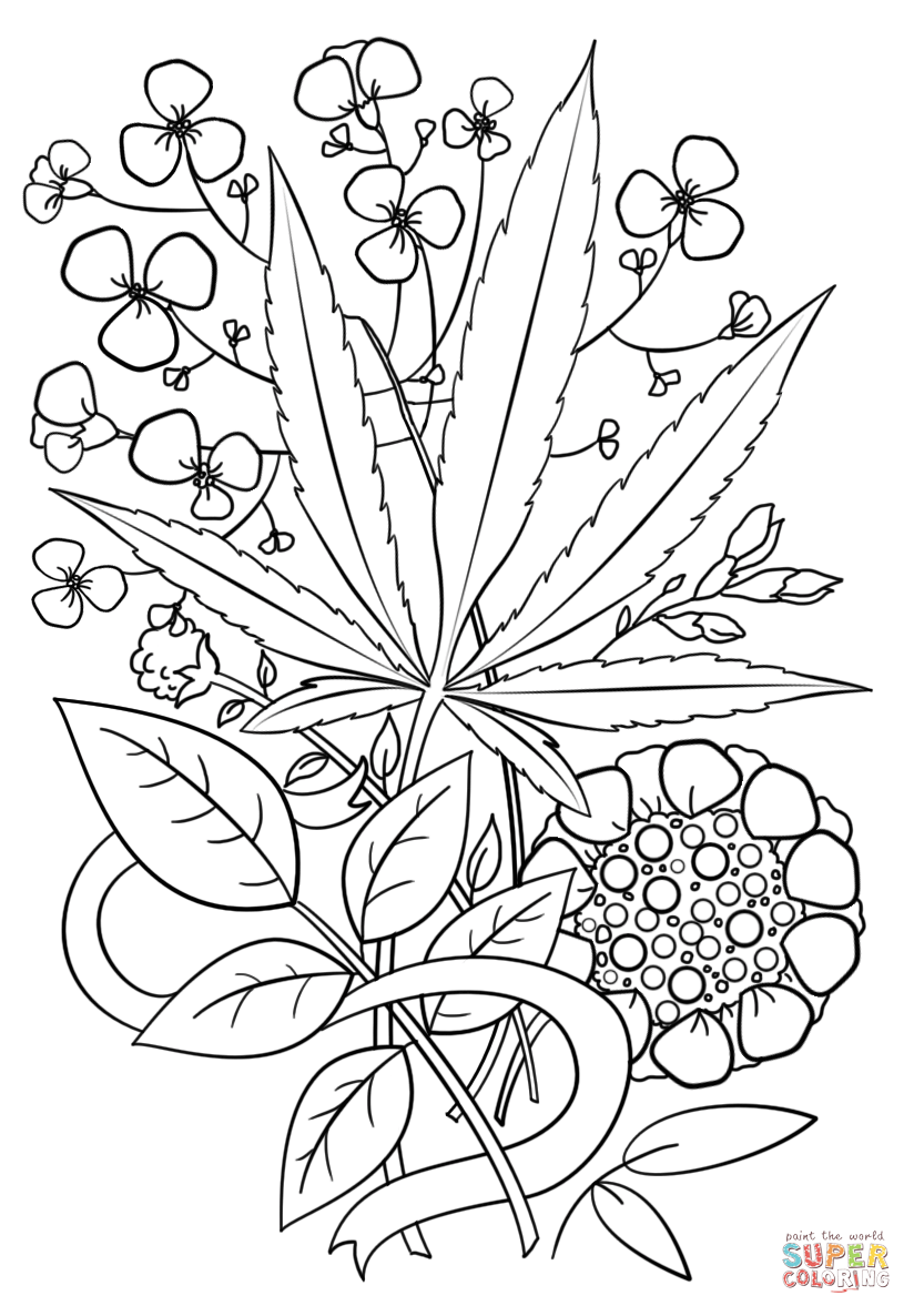 Weed Coloring Pages - Coloring Pages 2019