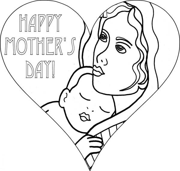 I Love You Mommy on Mothers Day Coloring Page | Coloring Sun