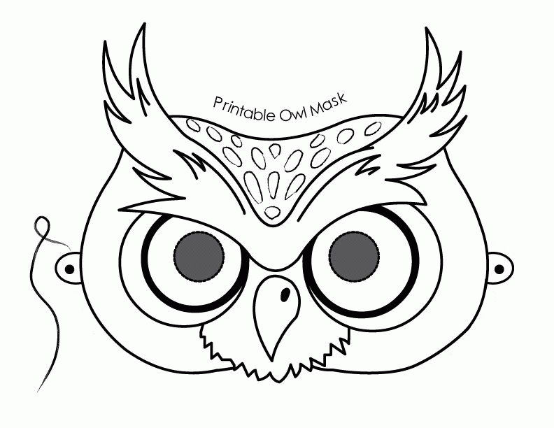 Free Printable Mask Coloring Pages For Kids