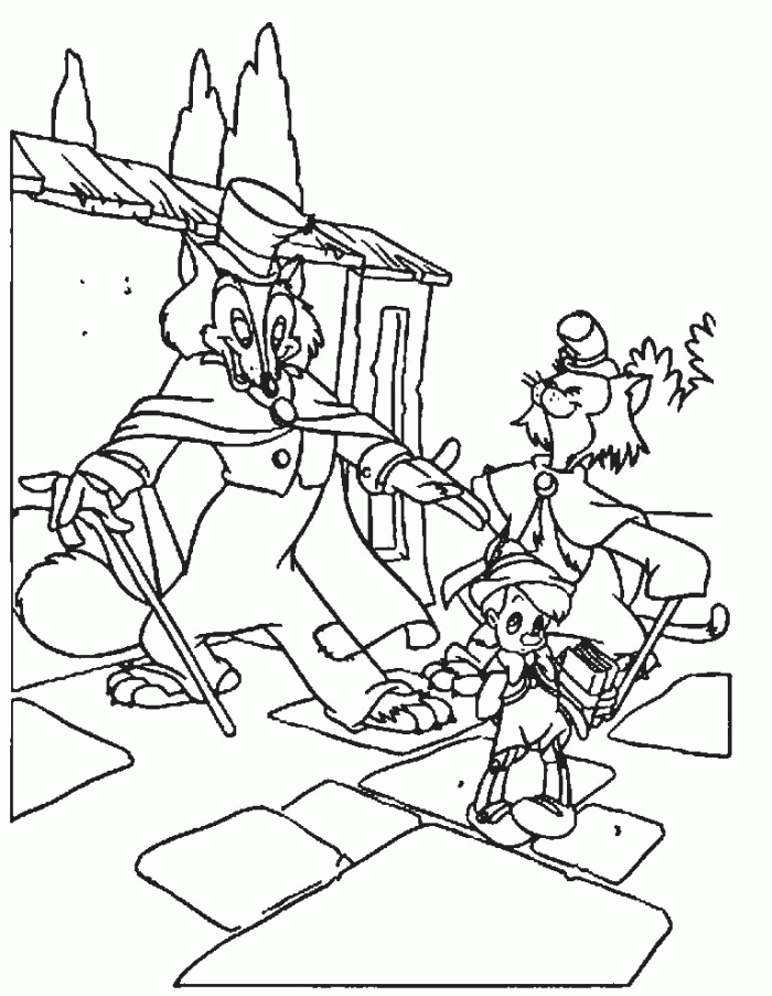 Pinocchio Look Very Moody Coloring Pages - Pinocchio Coloring