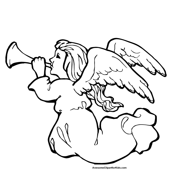 Christmas Angel Coloring Pages - 69ColoringPages.com