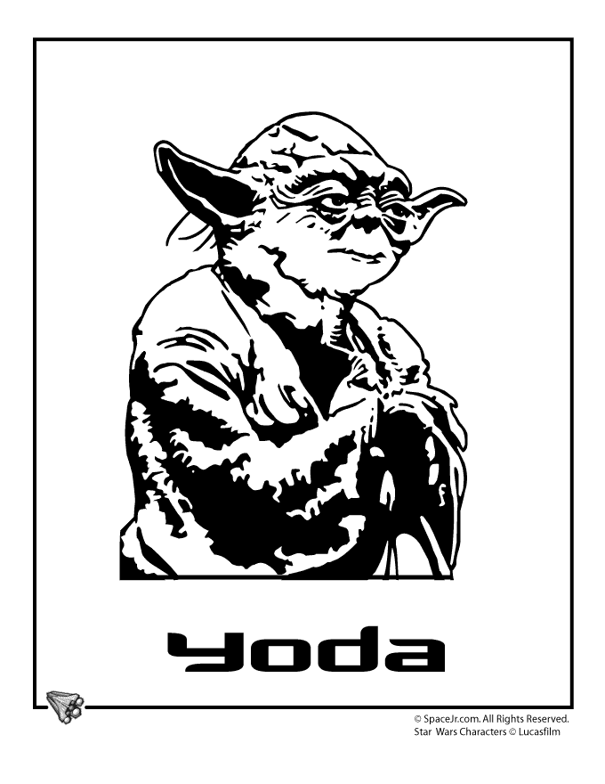 Star Wars Coloring Pages Yoda 86 | Free Printable Coloring Pages
