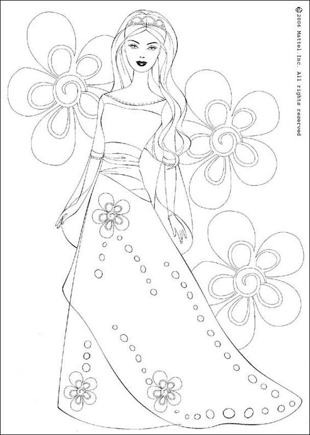 BARBIE DOLL coloring pages - Barbie Princess