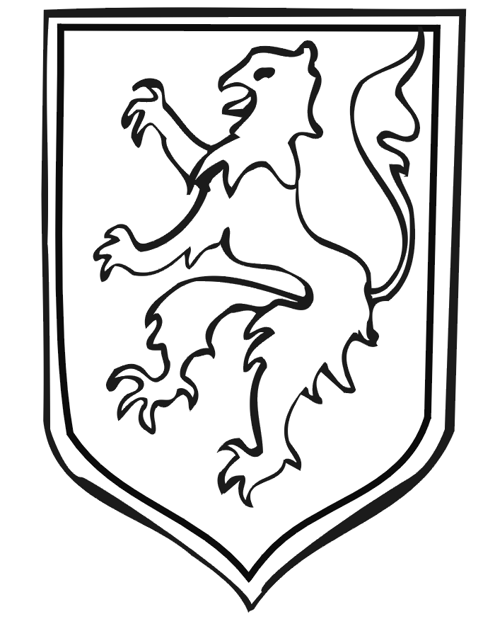 Coat of Arms Coloring Page: Griffin