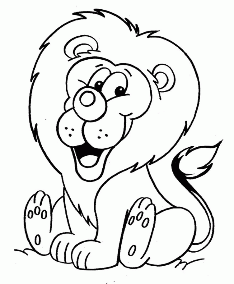 great Lion Coloring Pages For Kids | Great Coloring Pages