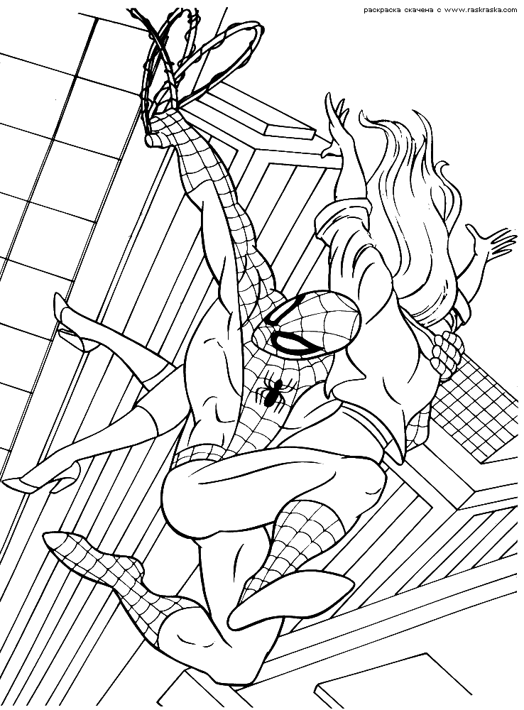 Free Colouring Pictures Of Spiderman