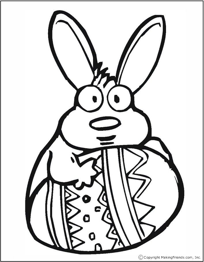 transmissionpress: The Best Bunny Easter Eggs Coloring Pages for