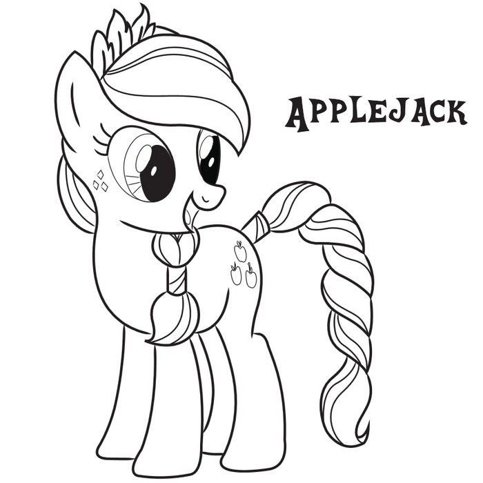 My Little Pony Friendship Is Magic Coloring Pages Applejack Images