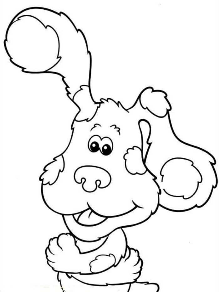 Blues Print Foot Blues Clues Coloring Page - TV Show Coloring