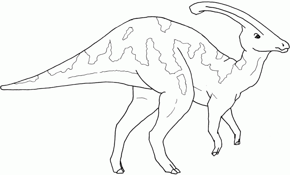 Dinosaurs Coloring Pages Parasaurolophus Coloring Page Kids 164396