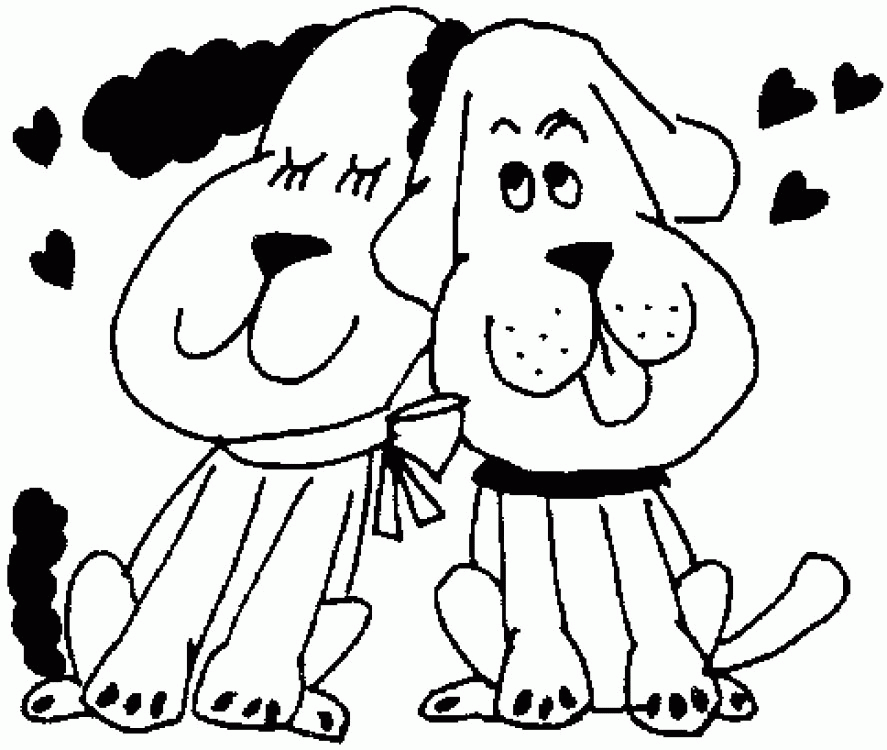 puppy love coloring pages | Coloring Picture HD For Kids | Fransus