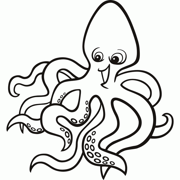 Cartoon Octopus Wall Stickers Cartoon Wall Decal ART | eBay