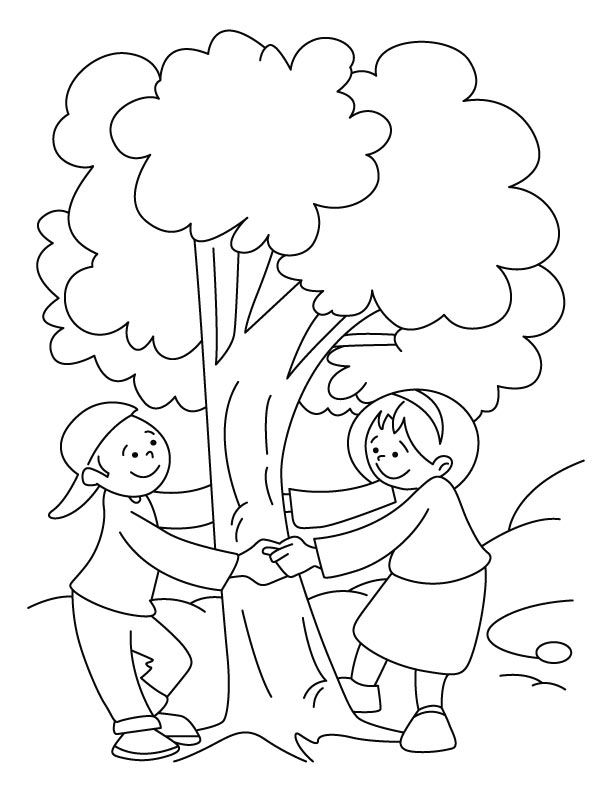 Save tree coloring pages | Download Free Save tree coloring pages