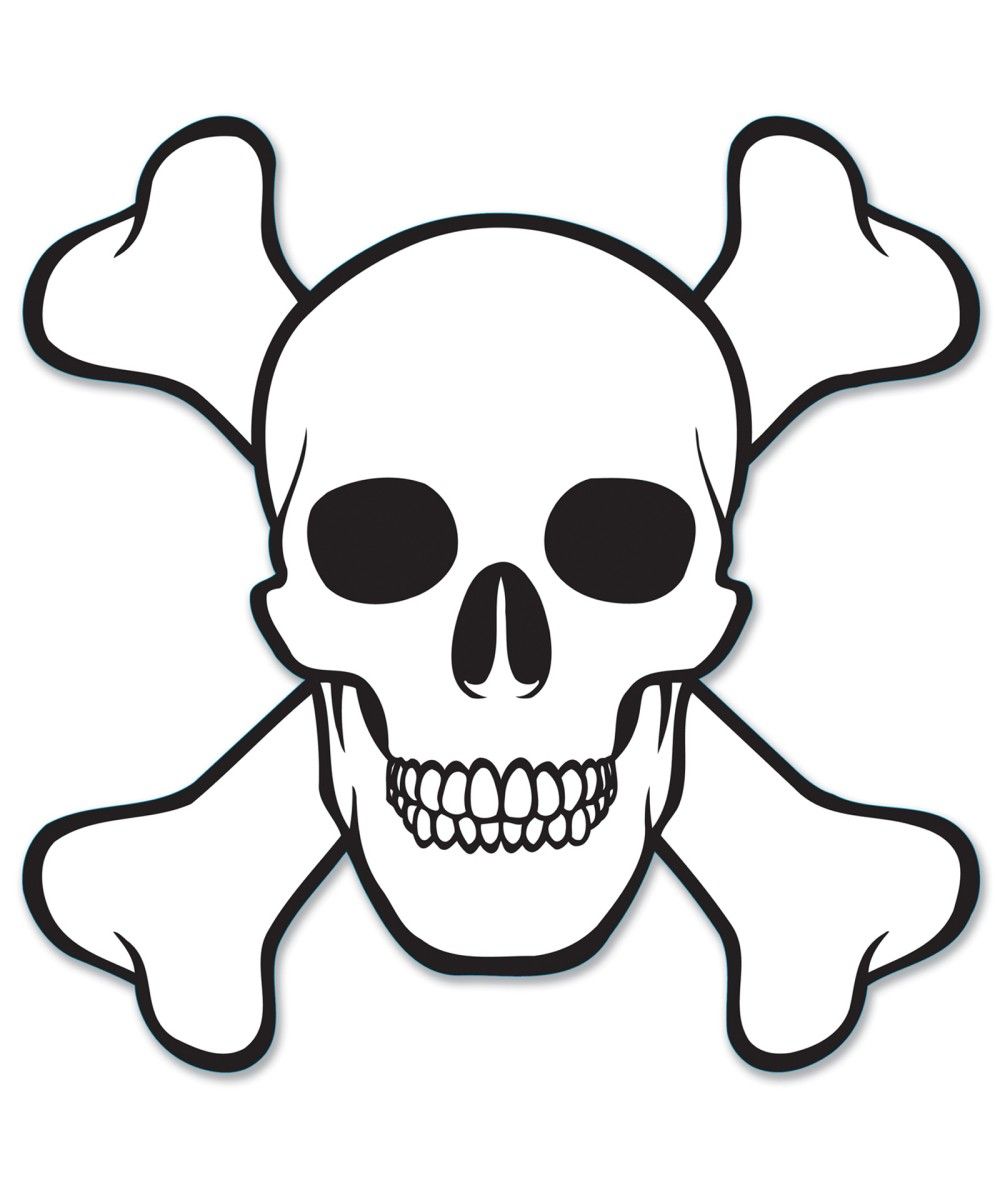 Skull And Crossbones Coloring Page - ClipArt Best