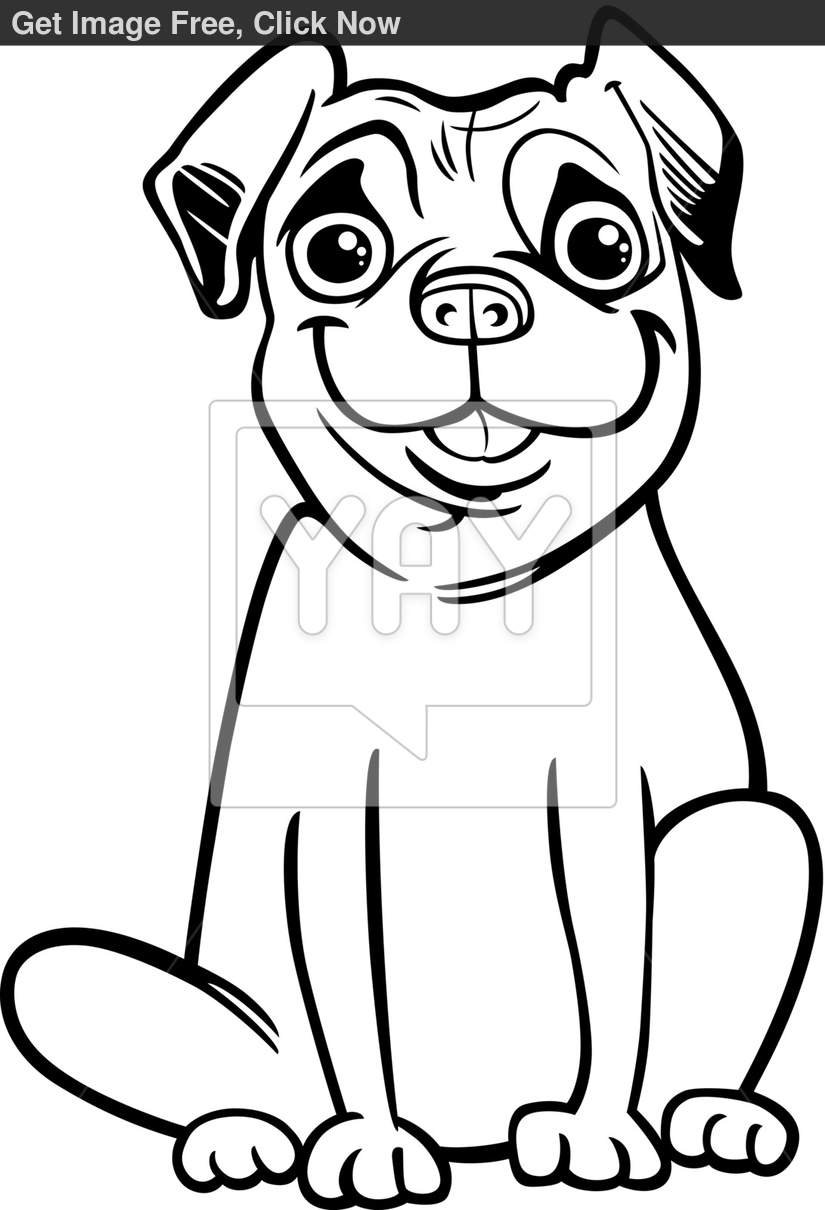 9 Pics of Pug Dog Cartoon Coloring Pages - Pug Printable Coloring ...